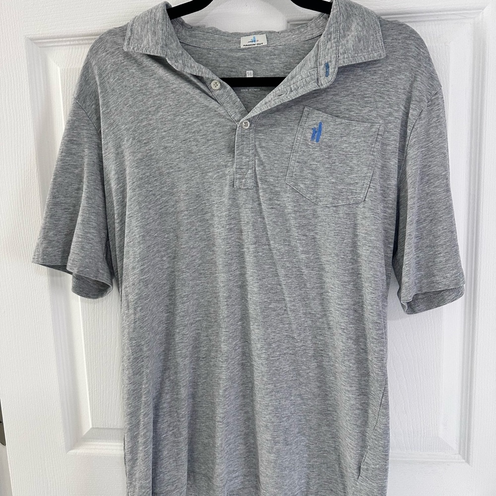 johnnie-O heathered-Gray Polo Shirt